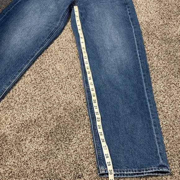 American Eagle Outfitters Super High Rise Baggy Straight Distressed Jeans - Picture 9 of 12